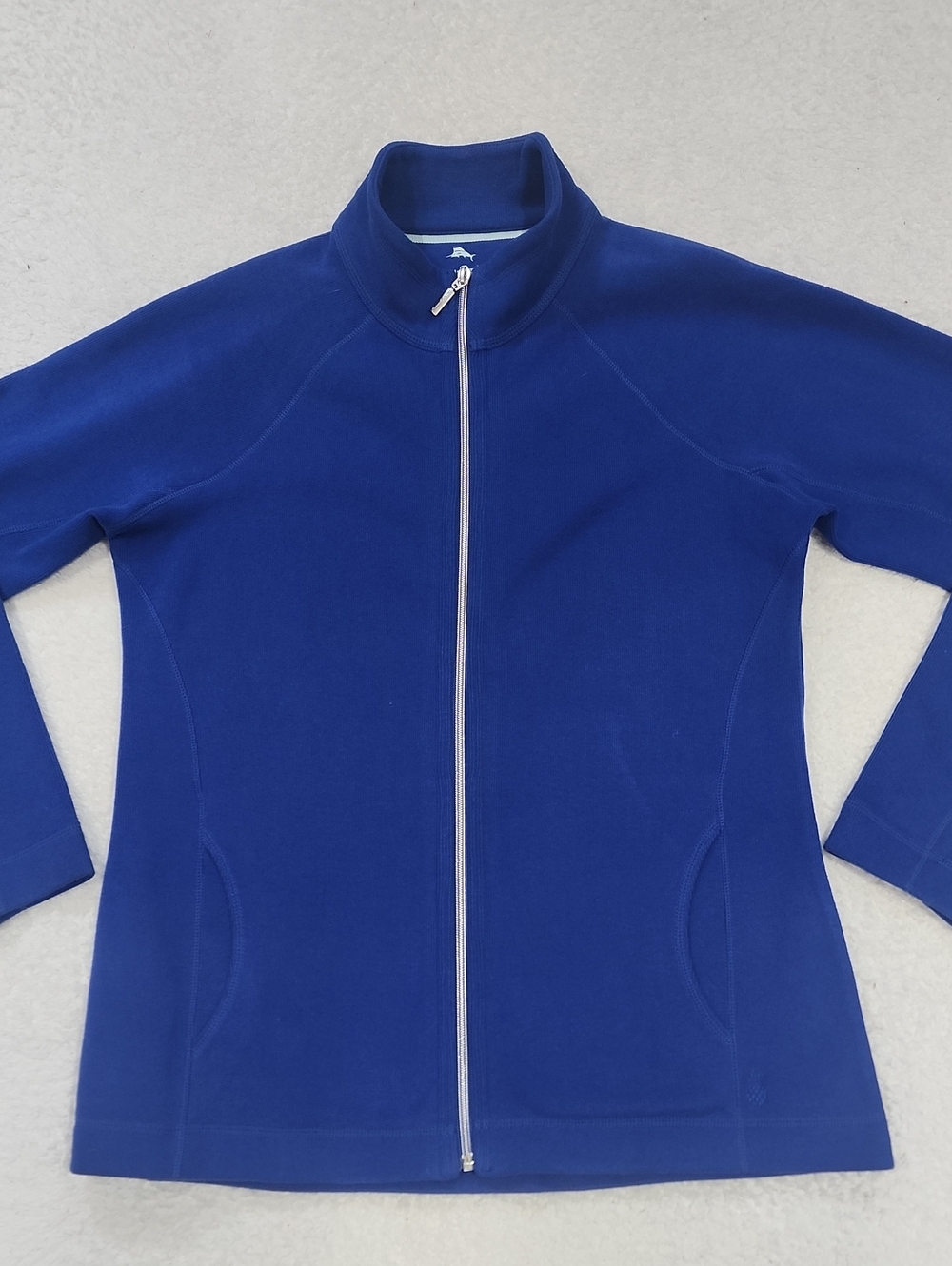 Tommy Bahama Long Sleeve Zip Up Sweater With Pockets